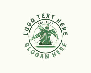 Grass Landscape Maintenance Logo