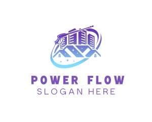 Building Power Wash logo design