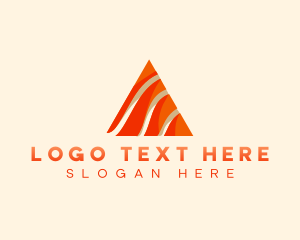 Curves - Pyramid Waves Business logo design