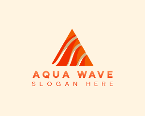 Pyramid Waves Business logo design