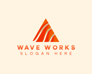 Pyramid Waves Business logo design