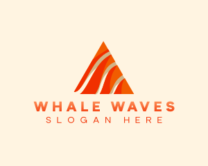 Pyramid Waves Business logo design