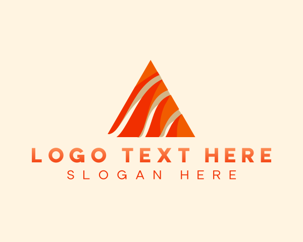 Curves - Pyramid Waves Business logo design