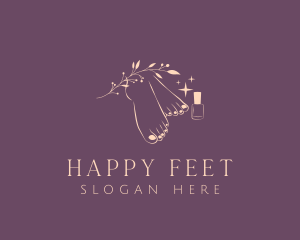 Feet - Nail Salon Pedicure logo design