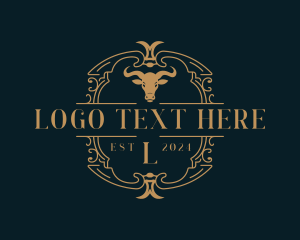 Classic - Saloon Bullfighting Rodeo logo design