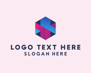 Consultant - 3D Cube Hexagon logo design