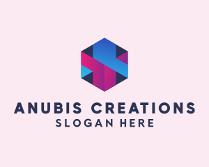 3D Cube Hexagon  logo design