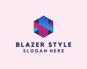 3D Cube Hexagon  logo design