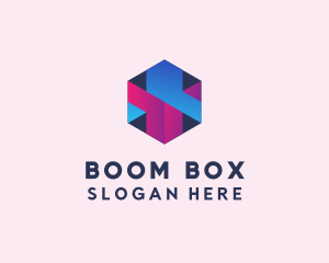 3D Cube Hexagon  logo design