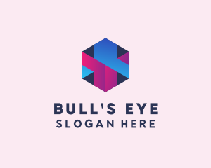 3D Cube Hexagon  logo design