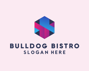 3D Cube Hexagon  logo design