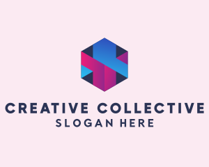 3D Cube Hexagon  logo design