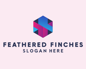 3D Cube Hexagon  logo design