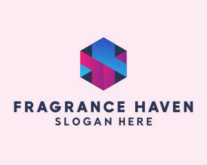 3D Cube Hexagon  logo design