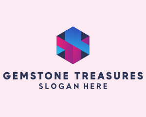 3D Cube Hexagon  logo design