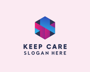 3D Cube Hexagon  logo design