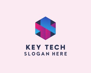 3D Cube Hexagon  logo design