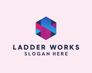 3D Cube Hexagon  logo design