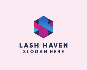 3D Cube Hexagon  logo design