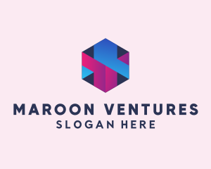 3D Cube Hexagon  logo design