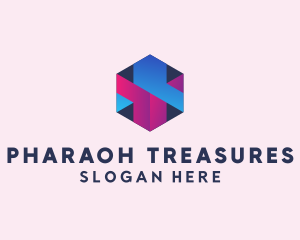 3D Cube Hexagon  logo design