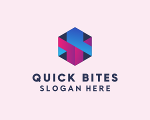 3D Cube Hexagon  logo design