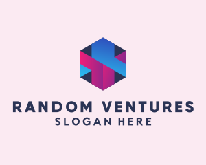 3D Cube Hexagon  logo design