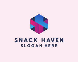 3D Cube Hexagon  logo design