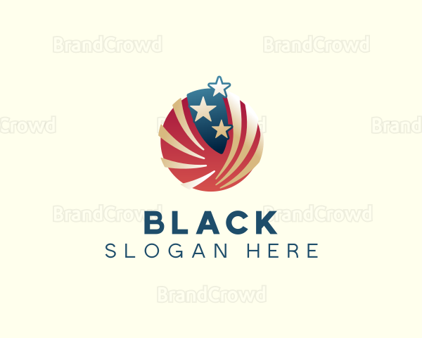 American Flag Stars Logo