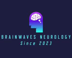 Neurology - Artificial Intelligence Brain logo design