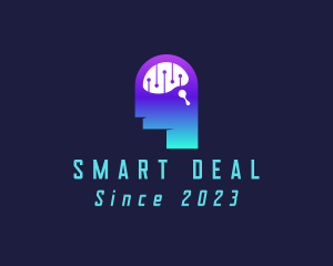 Artificial Intelligence Brain logo design