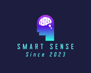 Intelligence - Artificial Intelligence Brain logo design