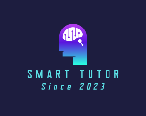 Tutor - Artificial Intelligence Brain logo design