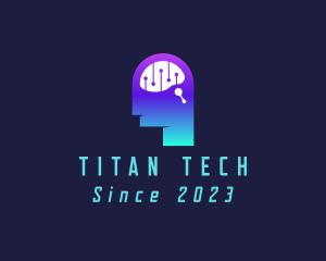 Artificial Intelligence Brain logo design