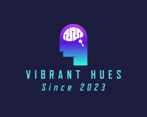 Artificial Intelligence Brain logo design