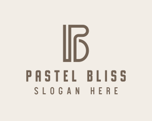 Law Firm Letter PB logo design