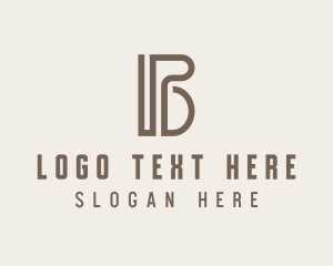 Monogram - Law Firm Letter PB logo design