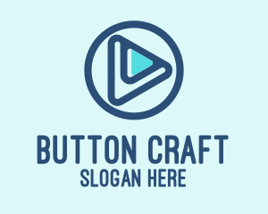 Button - Music Playlist Button logo design