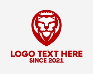 Lioness - Lion King Pin logo design