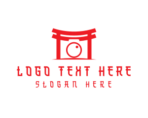 Camera - Camera Shrine Gate logo design