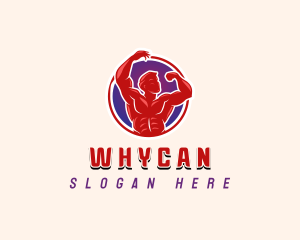 Bodybuilder Training Gym Logo