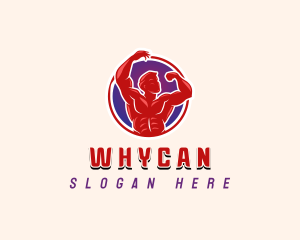 Bodybuilding - Bodybuilder Training Gym logo design