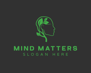 Neurologist - Leaf Head Psychiatry logo design