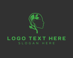 Neurologist - Leaf Head Psychiatry logo design