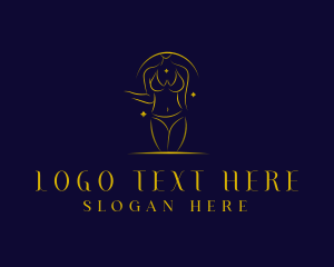 Skin Care - Woman Body Lingerie logo design