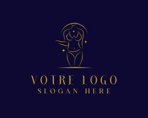 Erotic - Woman Body Lingerie logo design