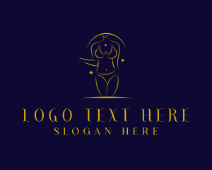 Girl - Woman Body Lingerie logo design