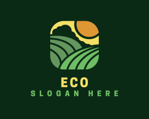 Natural Eco Farm  logo design