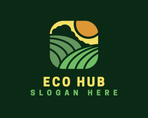 Natural Eco Farm  logo design