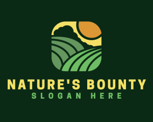 Natural Eco Farm  logo design